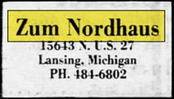 Fred Eyers Steak House (Zum Nordhaus) - Feb 1976 Ad (newer photo)